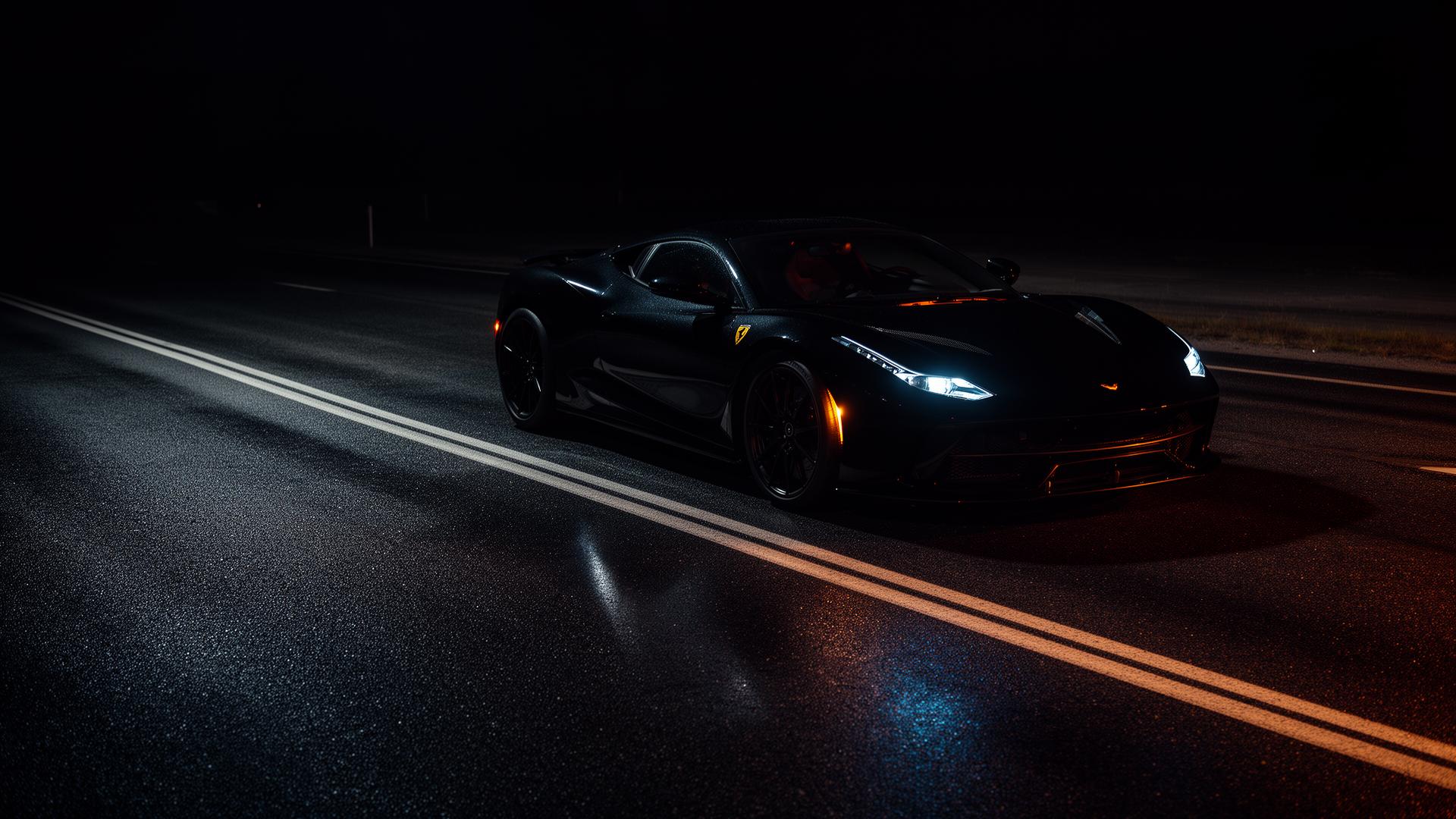 Black sports car detailed by Northwest Detail Co.